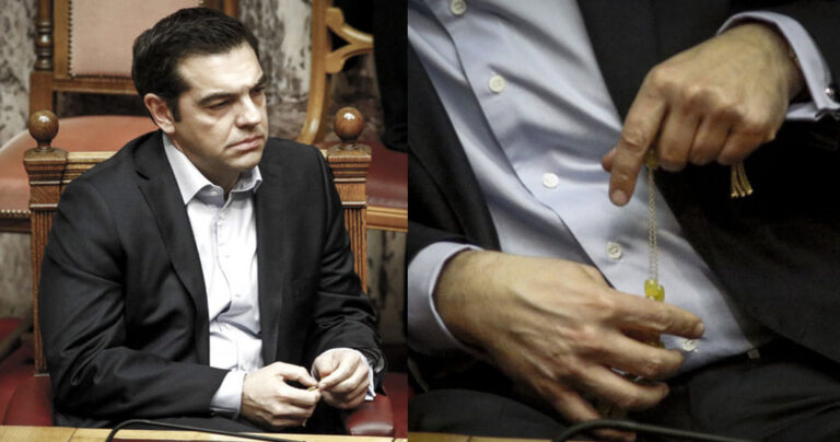 Ο Τσίπρας έπαιζε με το κομπολόι στην συζήτηση για το πολυνομοσχέδιο