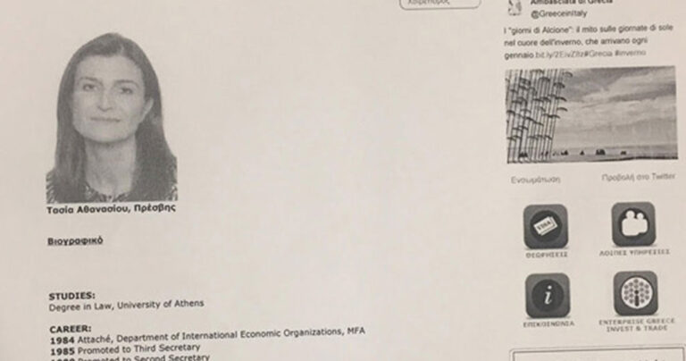 Το Υπουργείου Εξωτερικών έστειλε στη Ρώμη πρέσβη που δεν γνωρίζει Ιταλικά