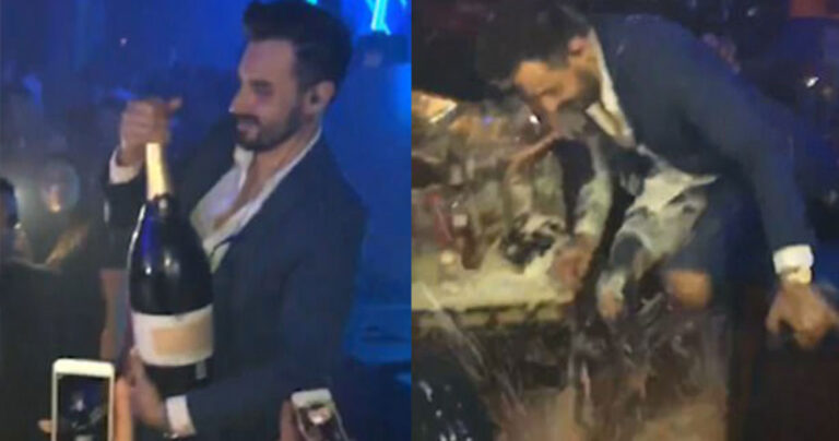 Άντρας χύνει κατά λάθος μπουκάλι σαμπάνιας αξίας 35.000 ευρώ σε κλαμπ στην Ίμπιζα