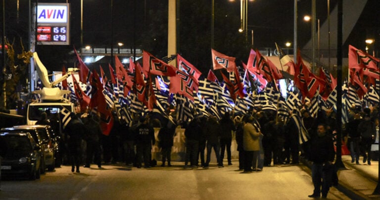 Μέλη της της Χρυσής Αυγής έκαναν πορεία για την επέτειο των Ιμίων