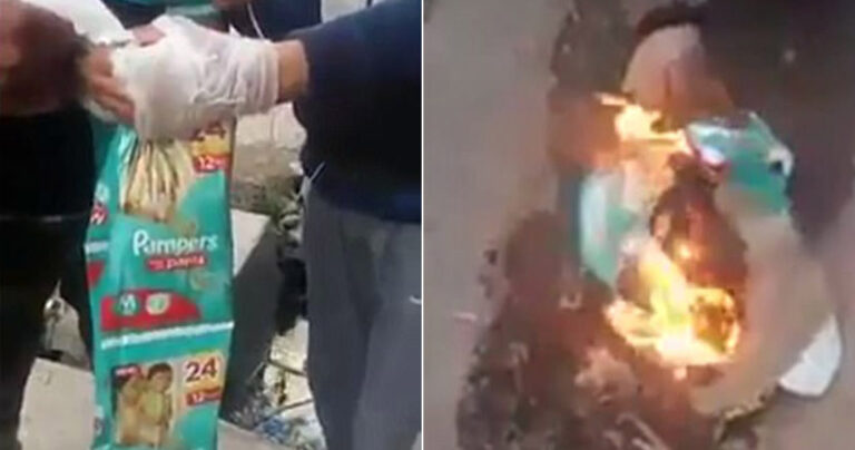 Μουσουλμάνοι καίνε πάνες Pampers γιατί το λογότυπο μοιάζει με το όνομα το Μωάμεθ