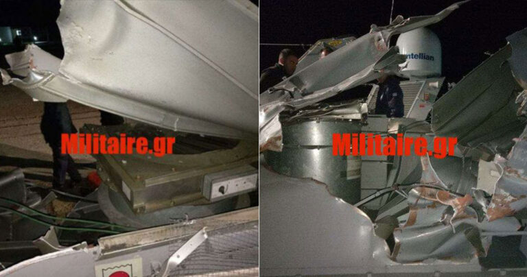 Νέες φωτογραφίες από τις ζημιές που προκάλεσε το τουρκικό πλοίο στο «Γαύδος»