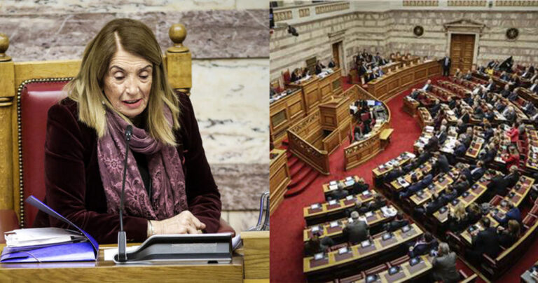Τασία Χριστοδουλοπούλου από το βήμα της βουλής: «Αϊ στο διάολο»