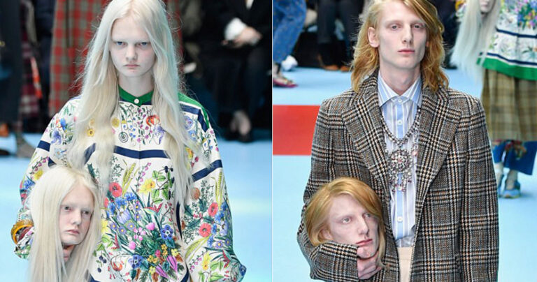 Ο οίκος Gucci παρουσίασε την νέα κολεξιόν του με φρικιαστικό σόου