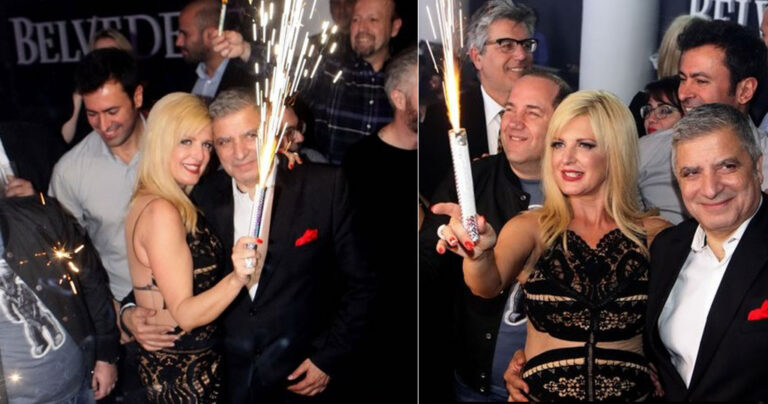 Το πάρτι γενεθλίων της Μαρίνας Πατούλη έχει βεγγαλικά. σαμπάνιες και πολύ λάμψη