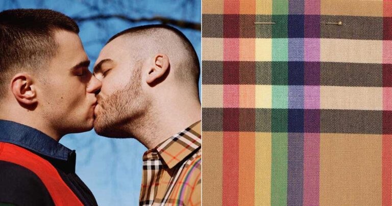 Η Burberry αλλάζει τα χρώματα στο διάσημο καρό της για χάρη της ΛΟΑΤΚΙ κοινότητας