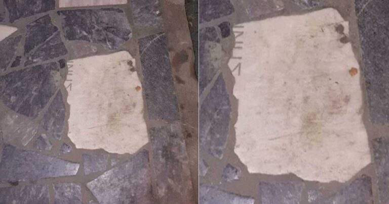 Εργολάβος στην Κρήτη έβαλε ταφόπλακα σε πεζοδρόμιο