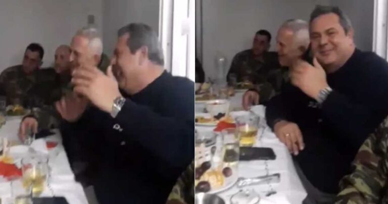 O Πάνος Καμμένος τραγούδησε το «Άκου βρε φίλε» στον Έβρο