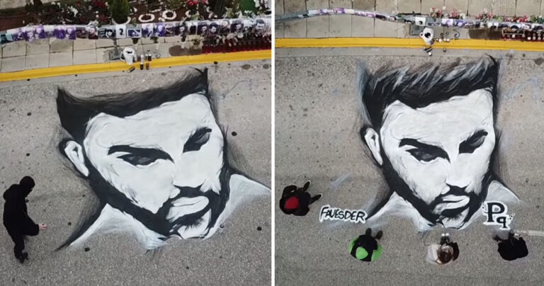 Γκράφιτι του Παντελίδη ακριβώς στο σημείο του τραγικού τροχαίου