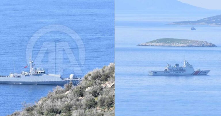 Έντεκα τουρκικά πλοία γύρω από τα Ίμια