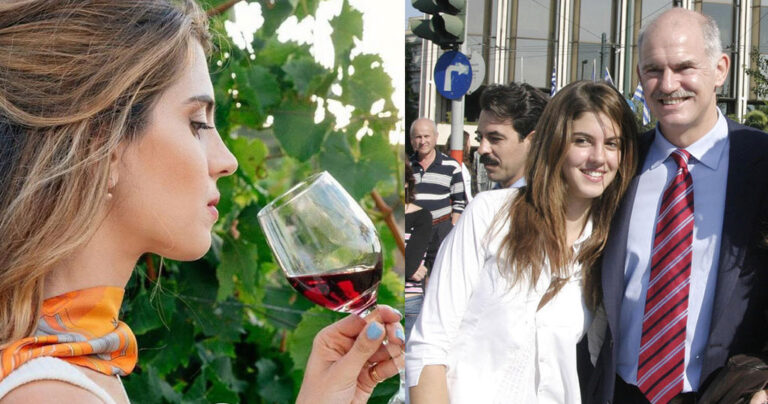 H κόρη του Γιώργου Παπανδρέου προωθεί το κρητικό κρασί και «γράφει» στο φακό