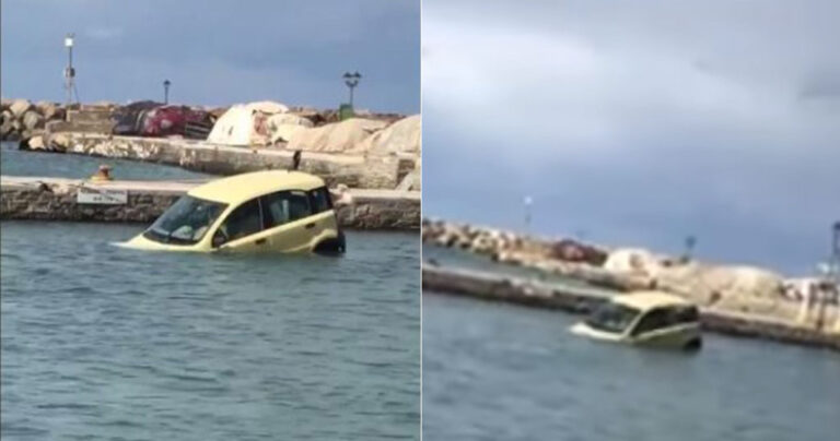 Πάρος: Γάλλος ξέχασε το χειρόφρενο και το αμάξι έκανε μπάνιο