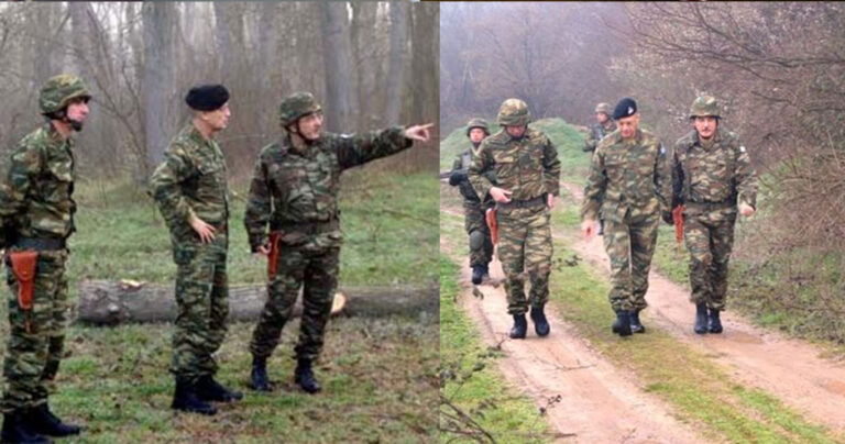 Ο Αρχηγός ΓΕΣ έκανε περιπολία στο σημείο της σύλληψης των δύο στρατιωτικών