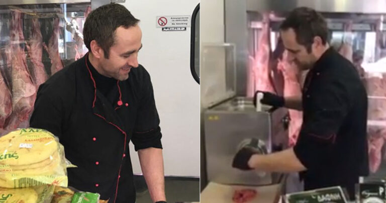 40αρης Έλληνας παράτησε την δουλειά του σε φαρμακευτική και έγινε κρεοπώλης