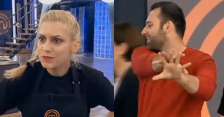MasterChef: Η άσεμνη χειρονομία του Συμεωνίδη στη Γωγώ όταν άκουσε τις δηλώσεις της