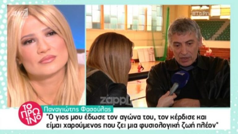 Φασούλας για τον καρκίνο του γιου του: «Η πρώτη μου σκέψη ήταν η αυτοκτονία»