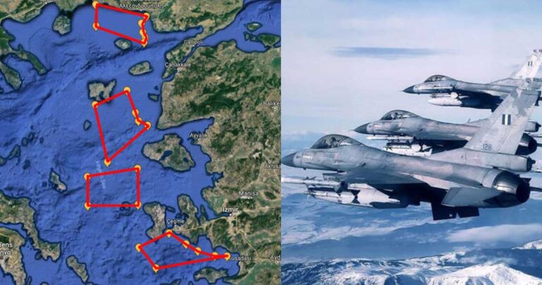 Ελληνική αντεπίθεση: Η Αθήνα έκλεισε με ΝΟΤΑΜ ολόκληρο τον εναέριο χώρο του Ανατολικού Αιγαίου