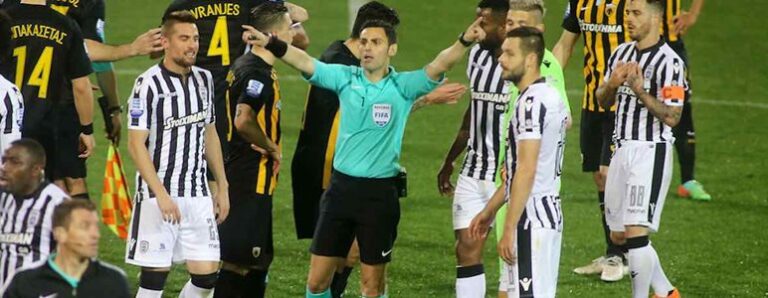 Αυτά έγραψε ο διαιτητής Κομίνης στο φύλλο αγώνα για το ΠΑΟΚ-ΑΕΚ