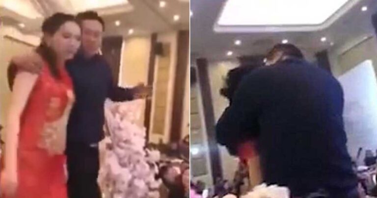 Πεθερός την έπεσε στη νύφη κατά το γαμήλιο τραπέζι κι έγινε χαμός