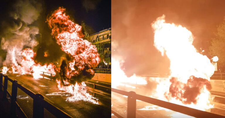 Με μολότοφ και εκρήξεις έκαναν Ανάσταση στον Νέο Κόσμο