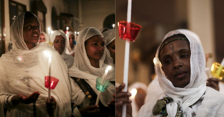 Αιθίοπες Xριστιανοί Oρθόδοξοι της Αθήνας γιόρτασαν την Ανάσταση ψάλοντας