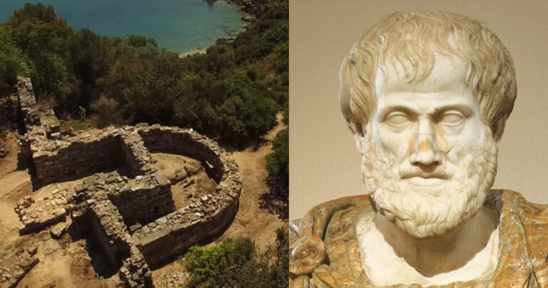 Ο τάφος του Αριστοτέλη μέσα από ένα εναέριο βίντεο
