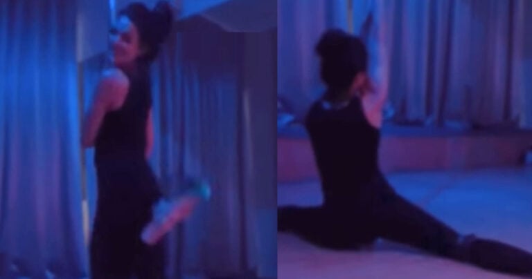 Η Ιωάννα Τριανταφυλλίδου κάνει pole dancing με ψηλοτάκουνα