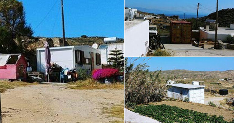 Στη Μύκονο οι εργαζόμενοι μένουν σε σπίτια κοντέινερ
