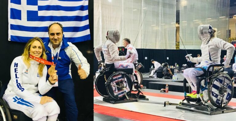 Η Κέλλυ Λουφάκη έγραψε ιστορία στην ελληνική γυναικεία ξιφασκία σε αναπηρικό αμαξίδιο
