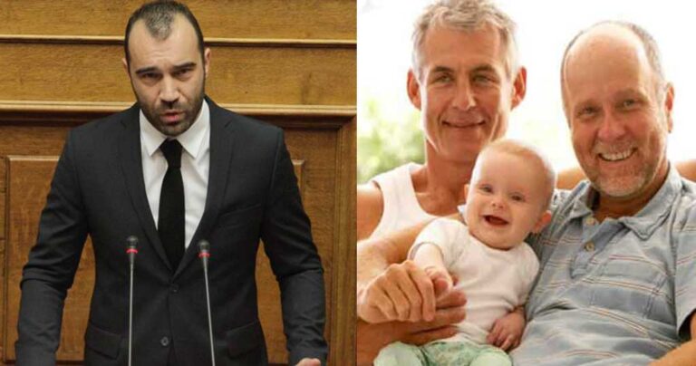 Ηλιόπουλος (Χ.Α.): «Τα ομόφυλα ζευγάρια από βίτσιο θέλουν παιδί αντί κατοικίδιο»
