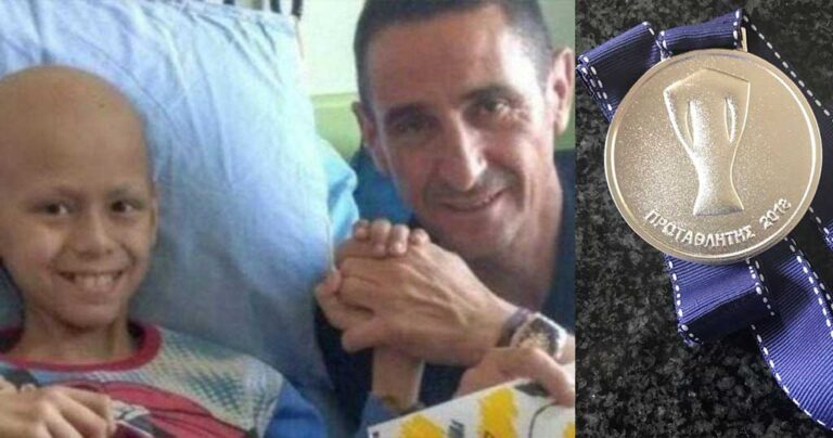 O Μανόλο Χιμένεθ έδωσε το μετάλλιο του πρωταθλητή στον μικρό Αντρέα