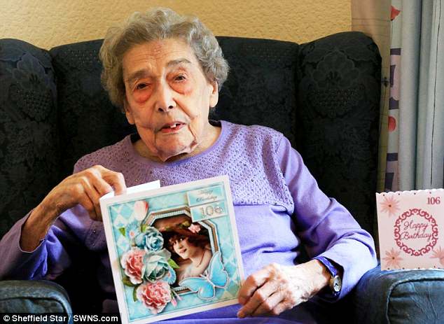 Madeline Dye, 106, has never been on a date or had a boyfriend. She believes this is the reason behind her long life as she has avoided theÂ 'stresses' that come with marriage and relationships