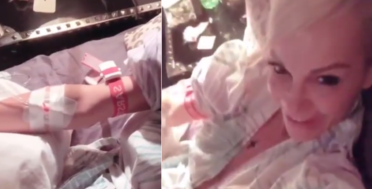 Άρρωστη με ορό στο σπίτι της η Νατάσα Καλογρίδη