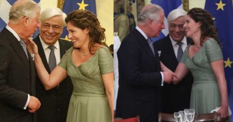Η Περιστέρα προκάλεσε αντιδράσεις επειδή χάιδεψε τον Πρίγκιπα Κάρολο