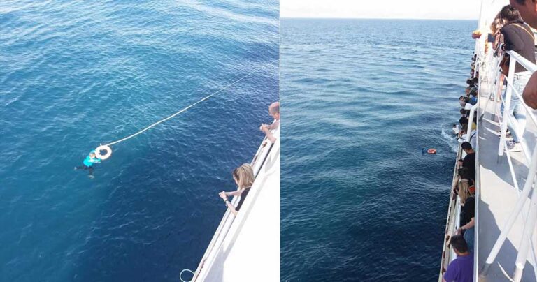 Έσωσαν γυναίκα μόνη μέσα στη μέση της θάλασσας 5 μίλια από τον Πειραιά