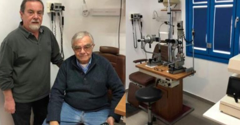 Οφθαλμίατρος βγήκε στη σύνταξη και δώρισε τον εξοπλισμό του ιατρείου του στην Αμοργό