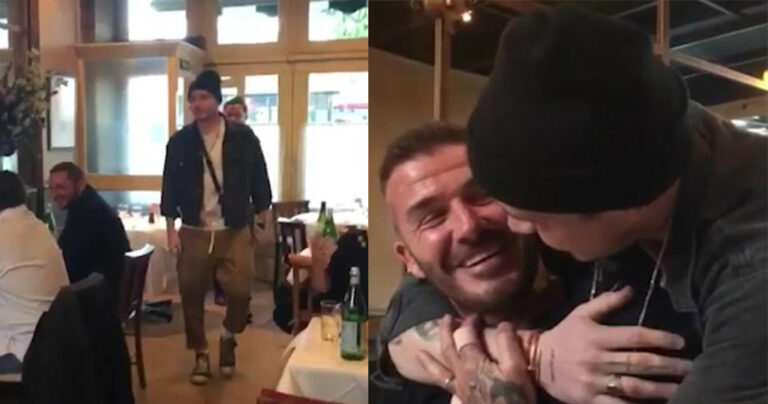 Ο Ντέιβιντ Μπέκαμ συγκινήθηκε από την έκπληξη του γιου του για τα γενέθλιά του