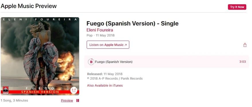 foureira spanish version