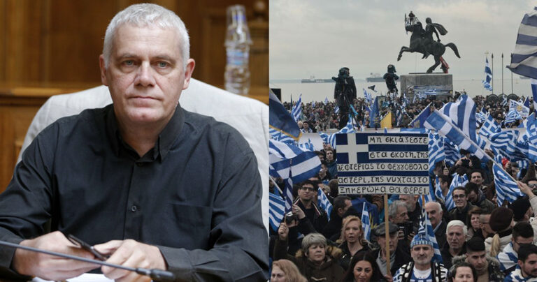 Τσιρώνης: «Όσοι δεν δέχονται τον όρο Μακεδονία θα είναι παρέα με τον Μπαρμπαρούση»
