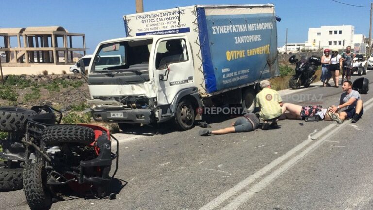 Απίστευτο τροχαίο με γουρούνα στην Σαντορίνη και έναν νεκρό