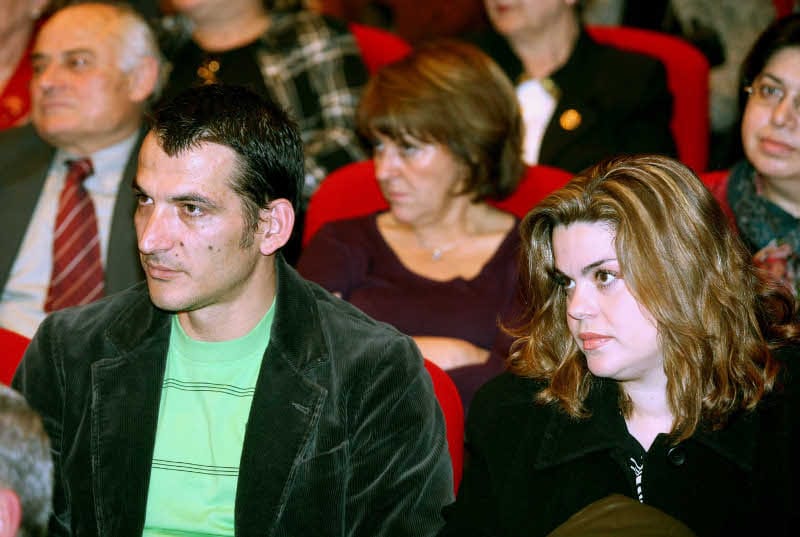 O Πύρρος Δήμας μαζί με τη σύζυγό του, το 2006 