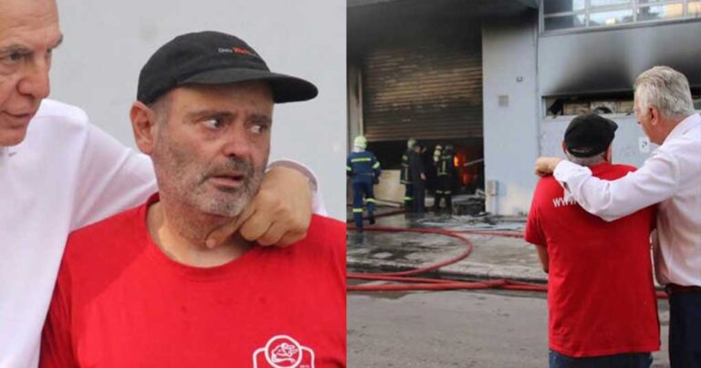 Ιδιοκτήτης που κάηκε το μαγαζί του: «Καταστράφηκα δεν ήταν ασφαλισμένα τα προϊόντα»