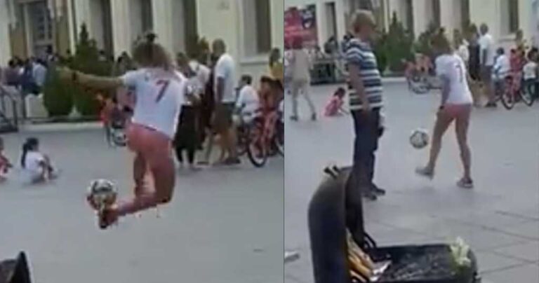  Θεσσαλονίκη: Koπέλα κάνει κόλπα με την μπάλα και εντυπωσιάζει