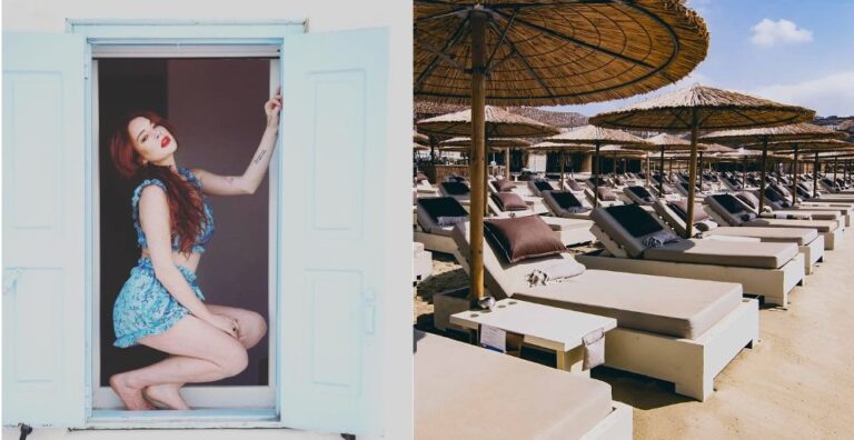 H Λίντσεϊ Λόχαν άνοιξε πολυτελές beach bar στη Μύκονο