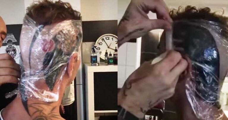 Ο Λάκης Γαβαλάς έκανε τατουάζ σε όλο το κεφάλι του