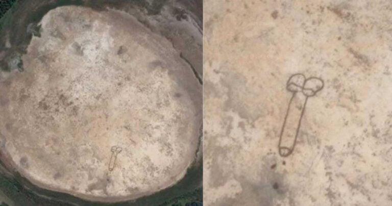 Χάραξαν πέος στο έδαφος τόσο τεράστιο που φαίνεται από το διάστημα