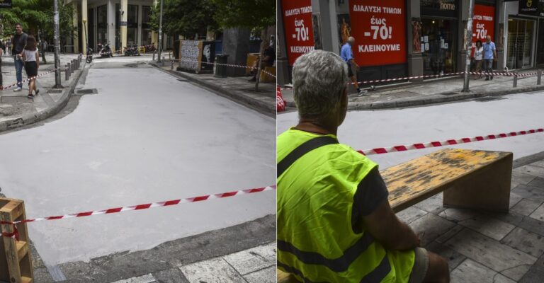 Αθήνα: Φτιάχτηκε ο πρώτος «λευκός» δρόμος που μειώνει τις θερμοκρασίες του καλοκαιριού