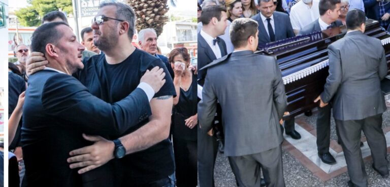 Σπαραγμός στην κηδεία της συζύγου του Πύρρου Δήμα – Λύγισε ο χρυσός ολυμπιονίκης