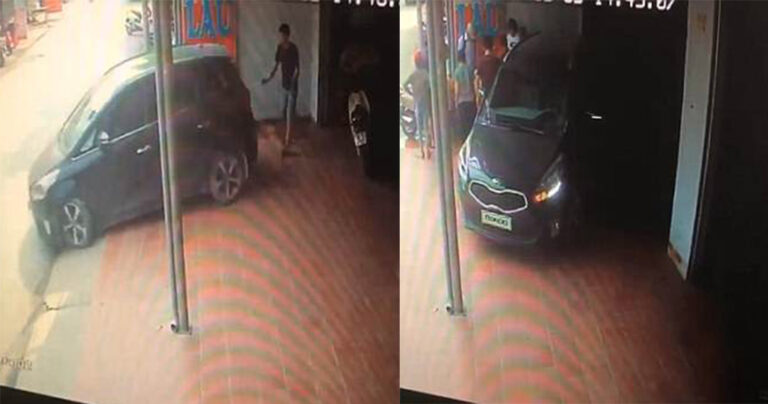 Γυναίκα οδηγός έκανε όπισθεν και πάτησε τον άντρα που την βοηθούσε να παρκάρει