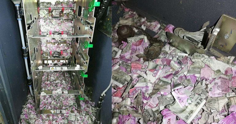 Aρουραίοι μάσησαν 15.000 ευρώ όταν μπήκαν μέσα σε ΑΤΜ